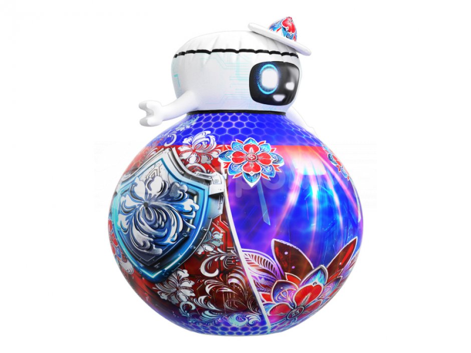 Надувной робот кругляш