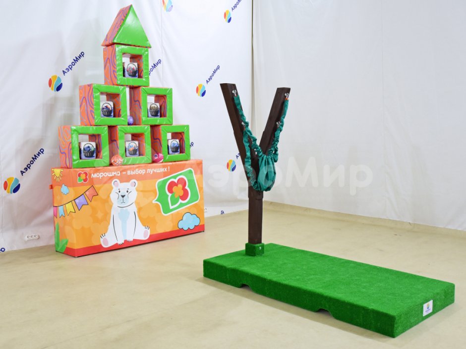 Гигантская Рогатка — большой командный аттракцион на меткость и ловкость