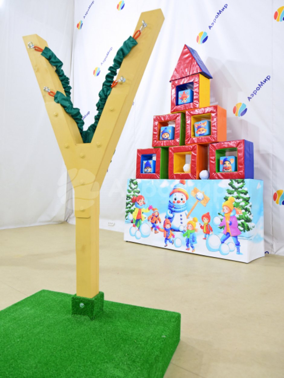 Гигантская Рогатка — большой командный аттракцион на меткость и ловкость