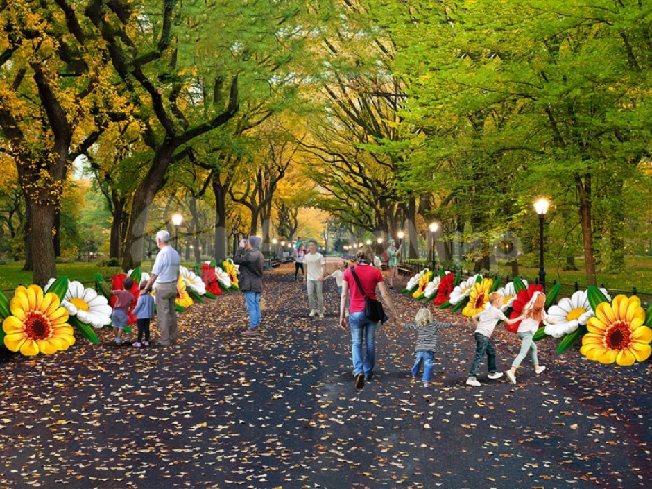 Надувные Герберы с эффектом раскрытия