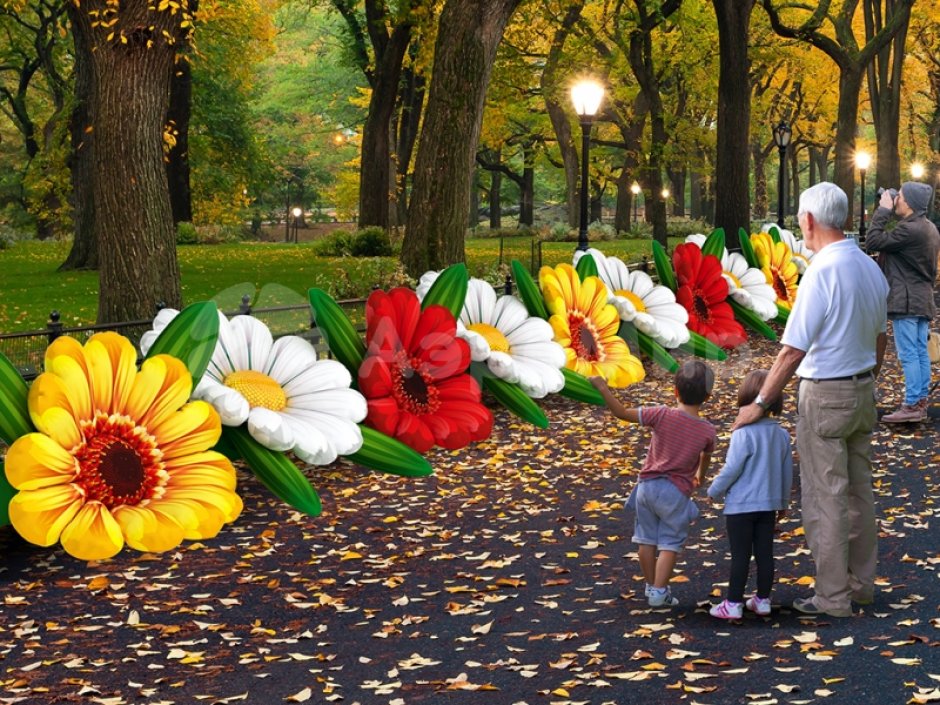 Надувные цветы Герберы