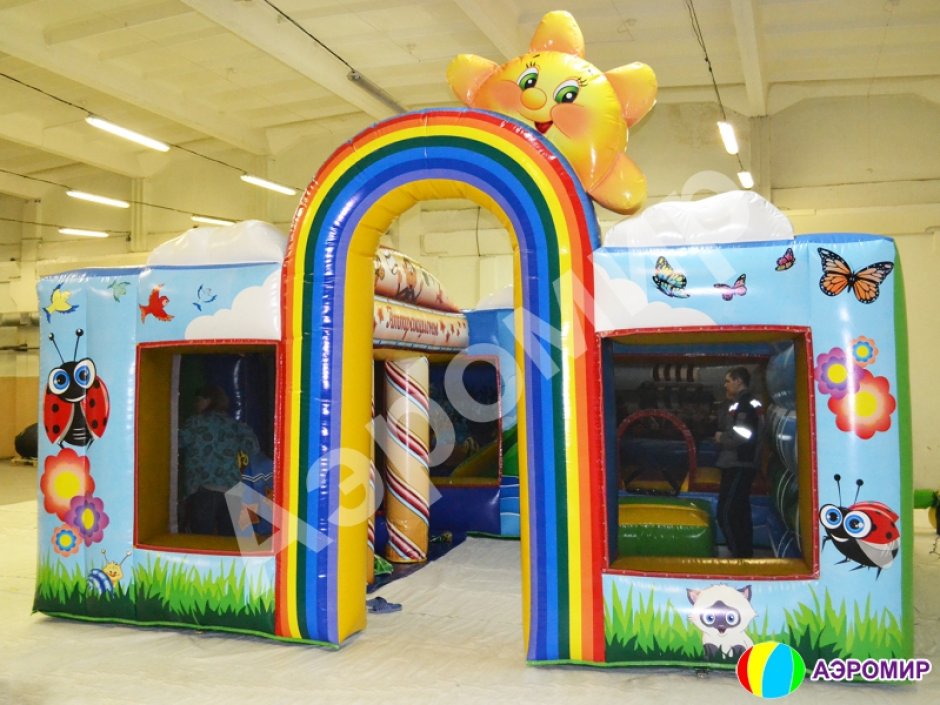 Надувной игровой комплекс «Радуга» — центр развлечения детей для бизнеса