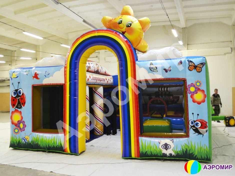 Надувной игровой комплекс «Радуга» — центр развлечения детей для бизнеса