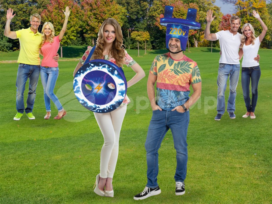 Гигантская розетка — командный аттракцион на двоих участников