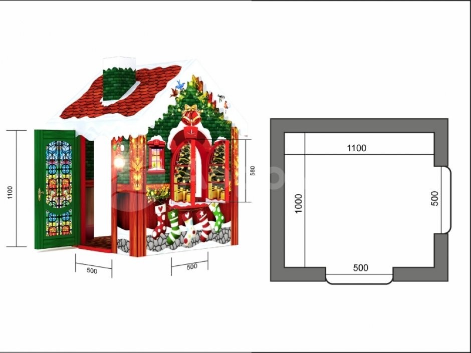 Волшебный Рождественский домик