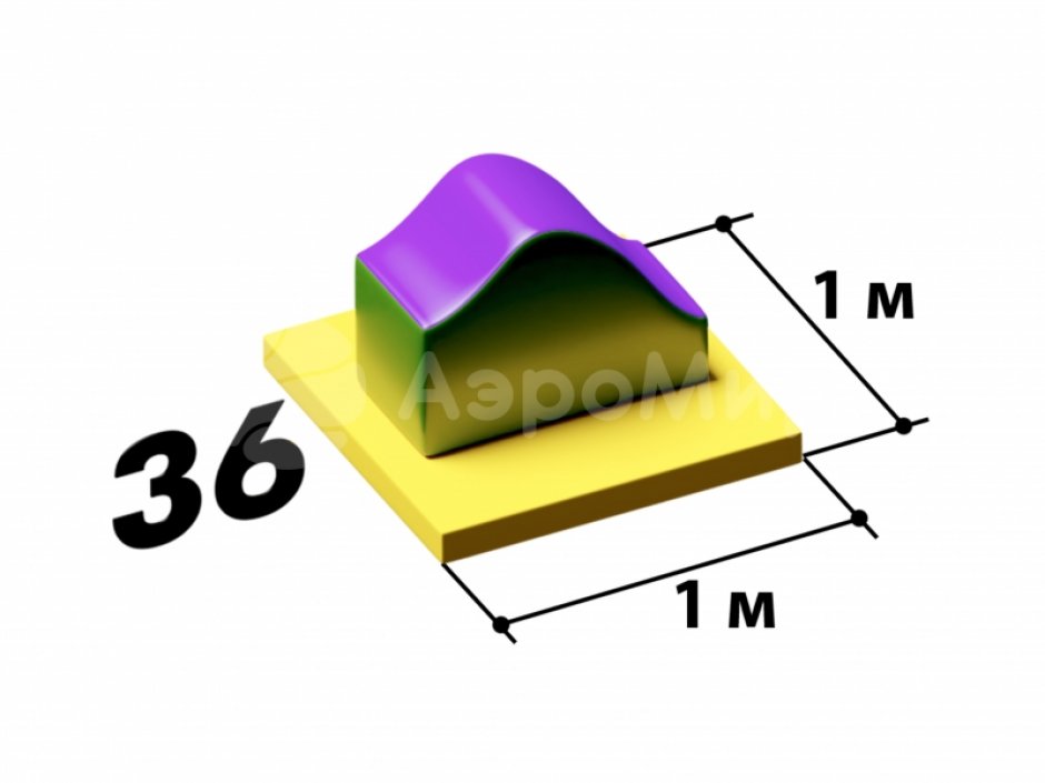 Мягкий игровой модуль Волна - элемент мягкой полосы