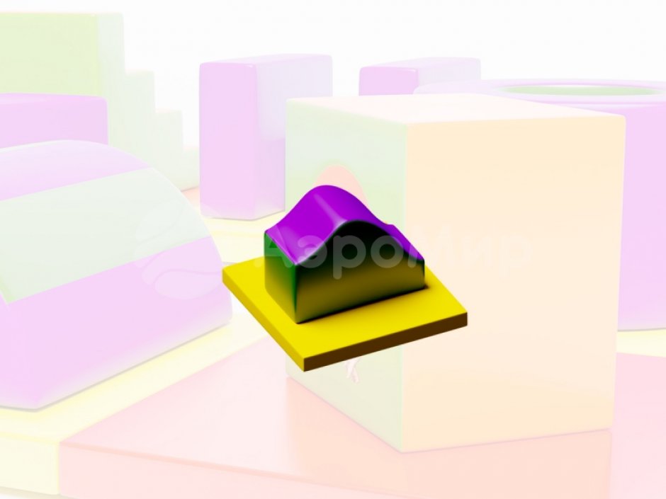 Мягкий игровой модуль Волна - элемент мягкой полосы