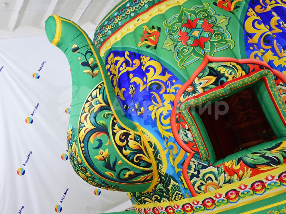 Надувной чайник-дом — для праздников, выставок и торговли