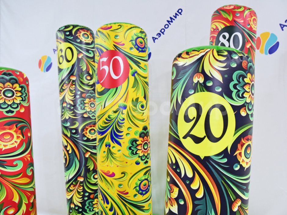 Командный игровой реквизит Надувной кольцеброс Столбики