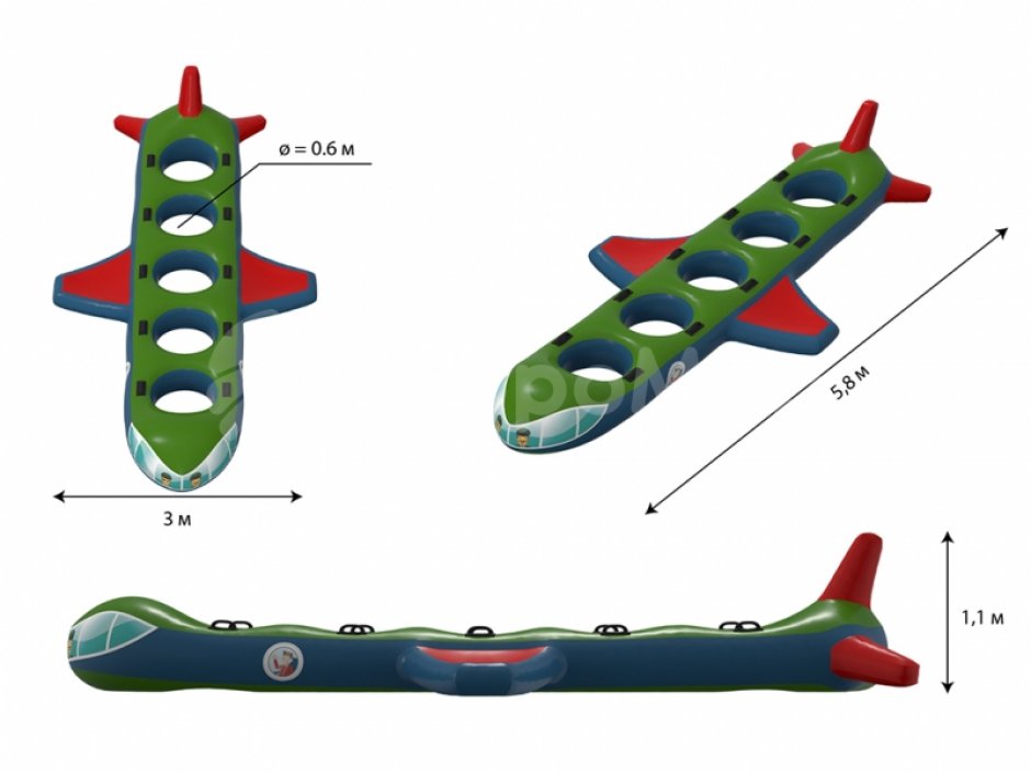 Самолет — игровое оборудование на силу и ловкость