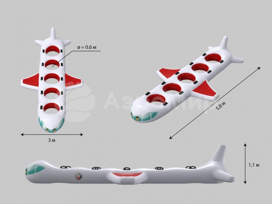 Самолет — игровое оборудование на силу и ловкость