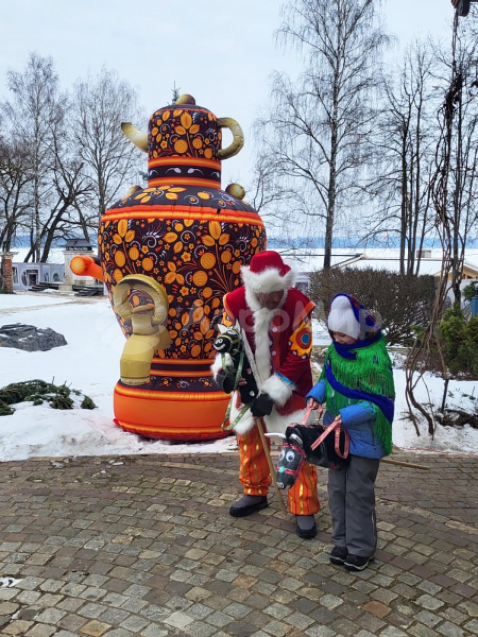 Надувной самовар с чайником 