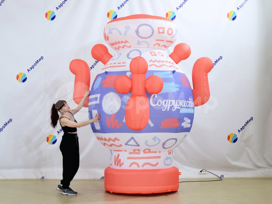 Надувной самовар для народных гуляний
