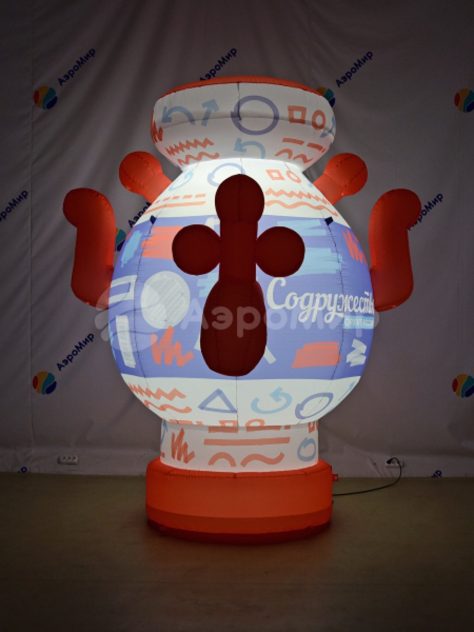 Надувной самовар для фотозоны