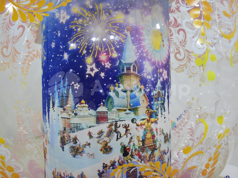 Прозрачный надувной самовар