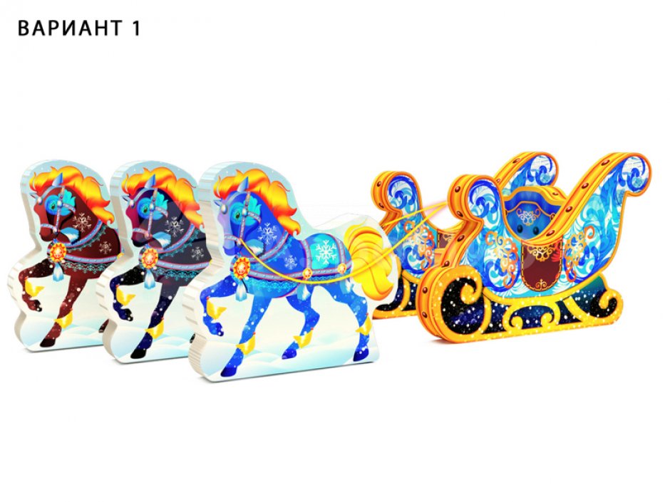 Мягкий сани для фотозоны