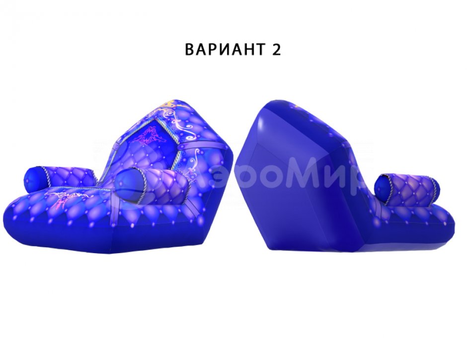 Надувные сани-трон — игровой реквизит для эстафет и развлечений на открытом воздухе