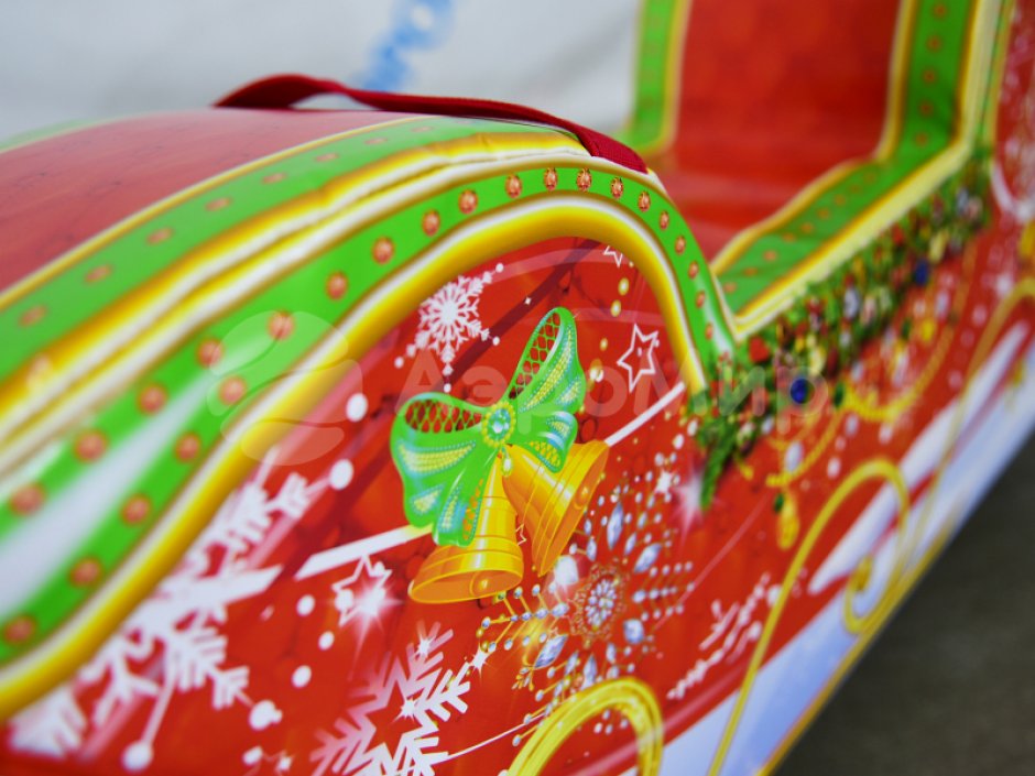 Мягкий игровой модуль Саночки — зимние и новогодние развлечения, декор