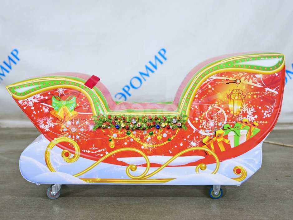 Мягкий игровой модуль Саночки — зимние и новогодние развлечения, декор