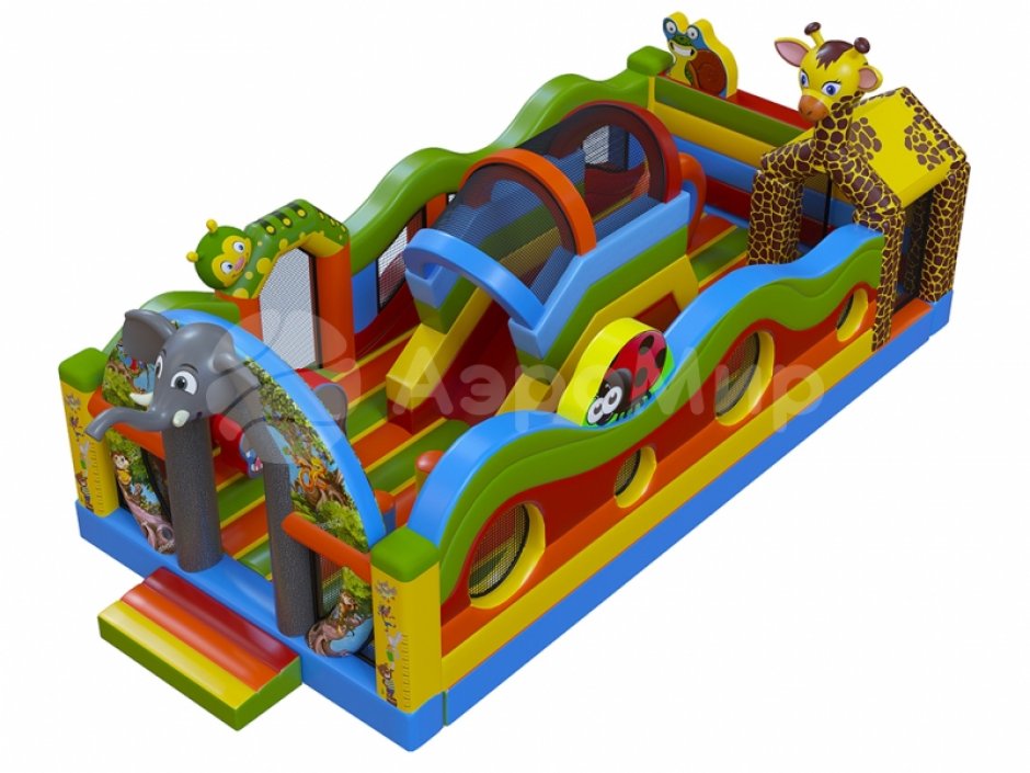 Надувной батут Саванна — общая площадь 50 м²