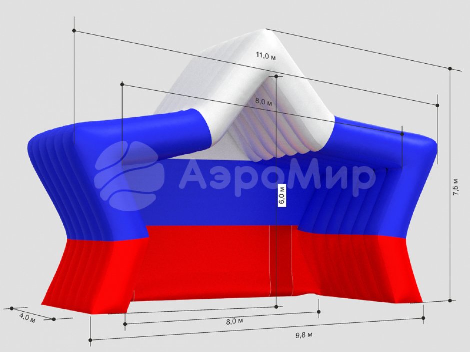Надувная сцена Звезда