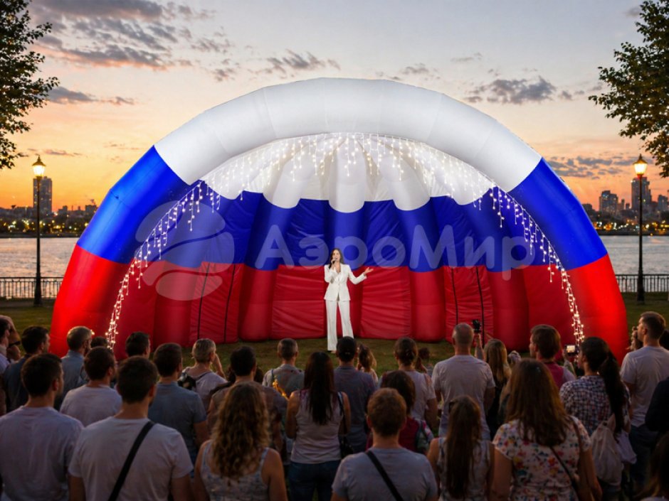 Надувная сцена Ракушка-2 Триколор