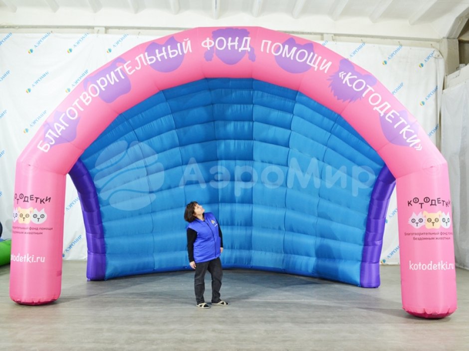 Ракушка-3 — мобильная надувная сцена для творческих площадок