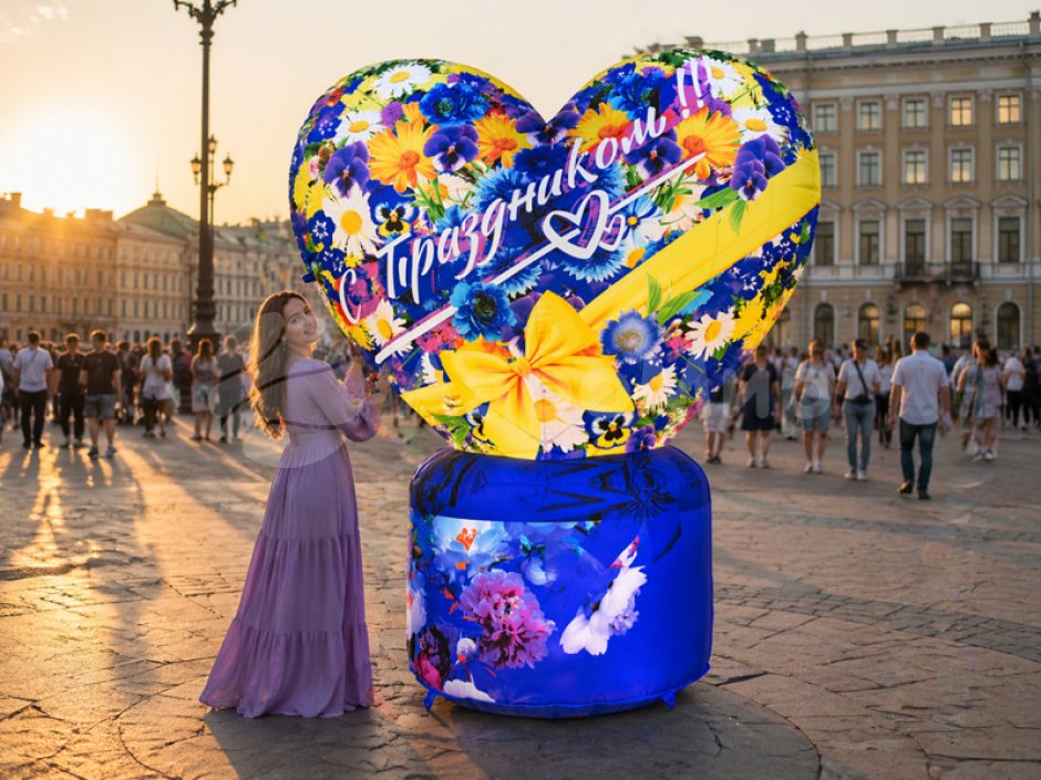 Оформление Дня города надувными фигурами