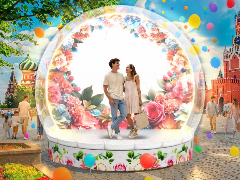 Эксклюзивный комплект Чудо-шар — прозрачная WOW-сфера с Ø4м