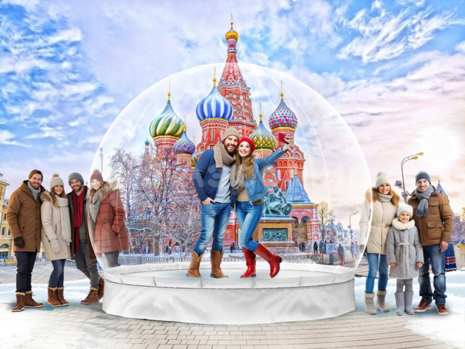 Базовый комплект Чудо-шар — прозрачная WOW-сфера с Ø4м