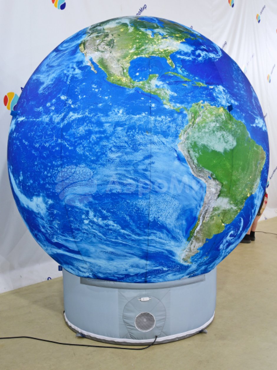 Надувной шар на опоре — круглой формы с полной запечаткой