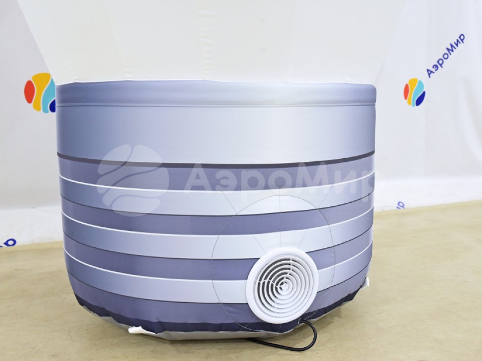 Надувной рекламный шар ламповидной формы с логотипом