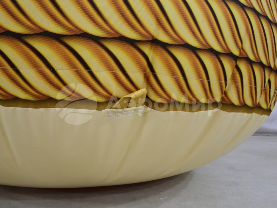 Надувной шар ламповидной формы — на опоре, с полной запечаткой