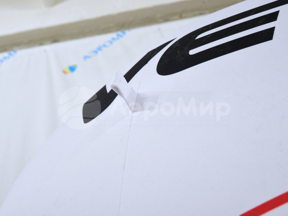 Надувной шар ламповидной формы — на опоре, с полной запечаткой