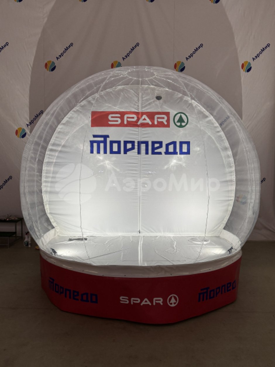 Премиум комплект Чудо-шар — прозрачная WOW-сфера с Ø3м