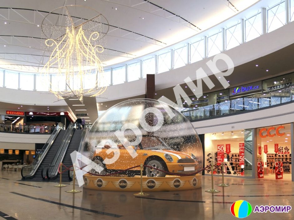 Надувная рекламная полусфера