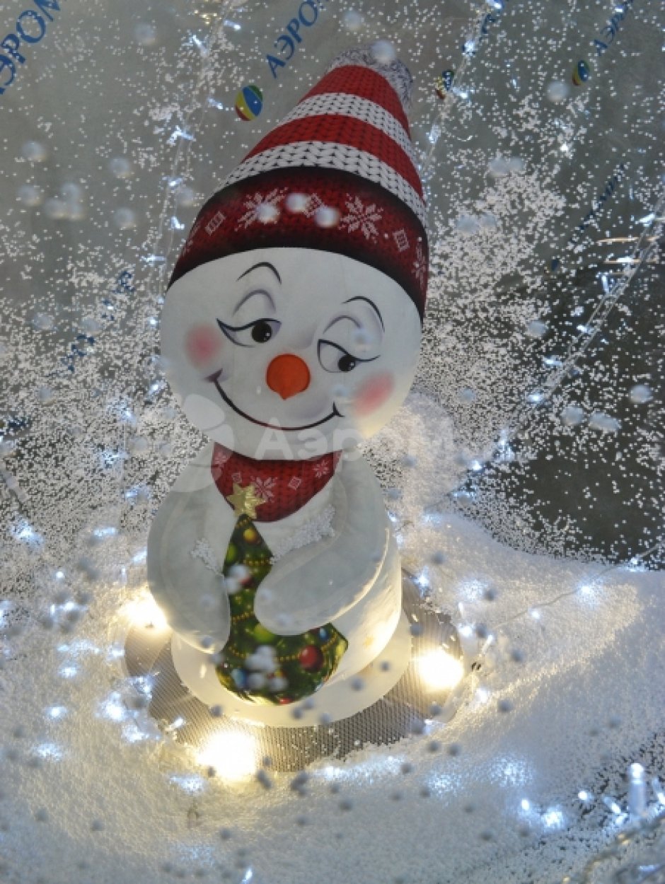 Ёлочный шар с игрушкой внутри — с эффектом вращения и яркой подсветкой