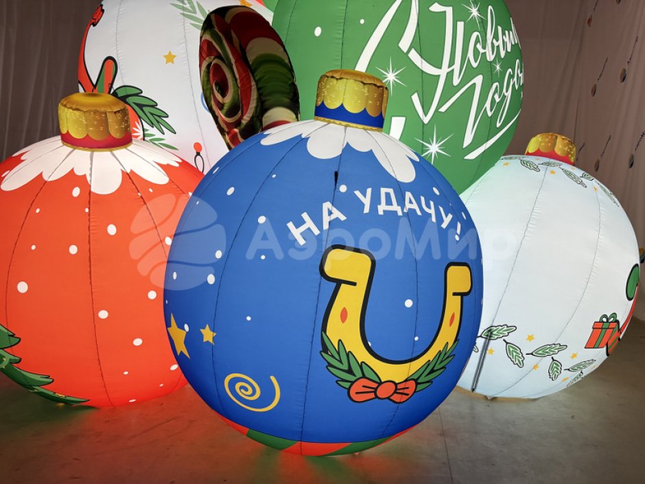 Новогодняя фигура Шары и леденцы