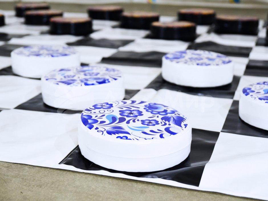 Гигантские шашки — 24 фигуры