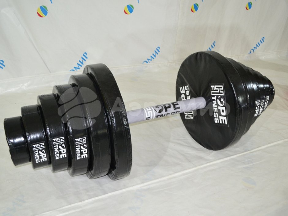 Гигантская штанга для шуточных игр, фотозоны, командных состязаний