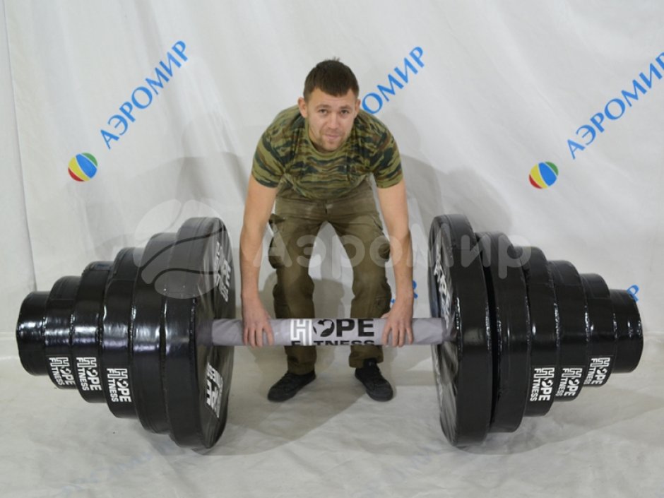 Гигантская штанга для шуточных игр, фотозоны, командных состязаний