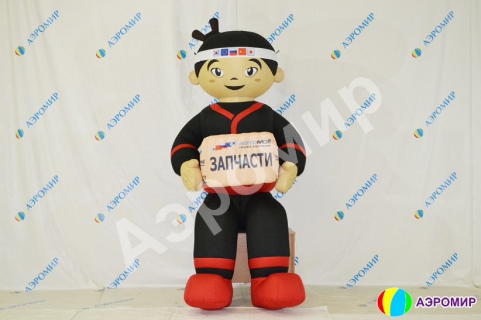 Надувные фигуры на крышу — сидячие фигуры для рекламы на крушу или подиум