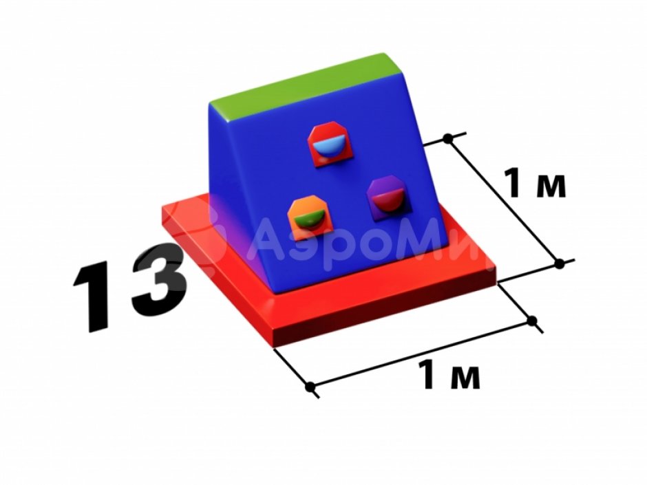 Мягкий игровой модуль Скала - элемент мягкой полосы