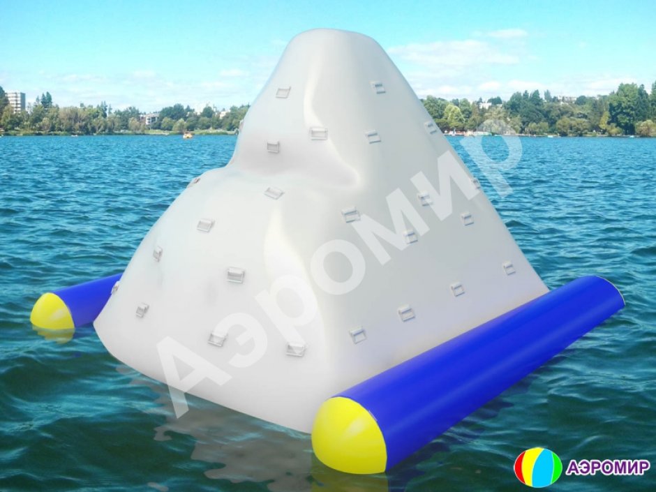 Надувная водная горка скала