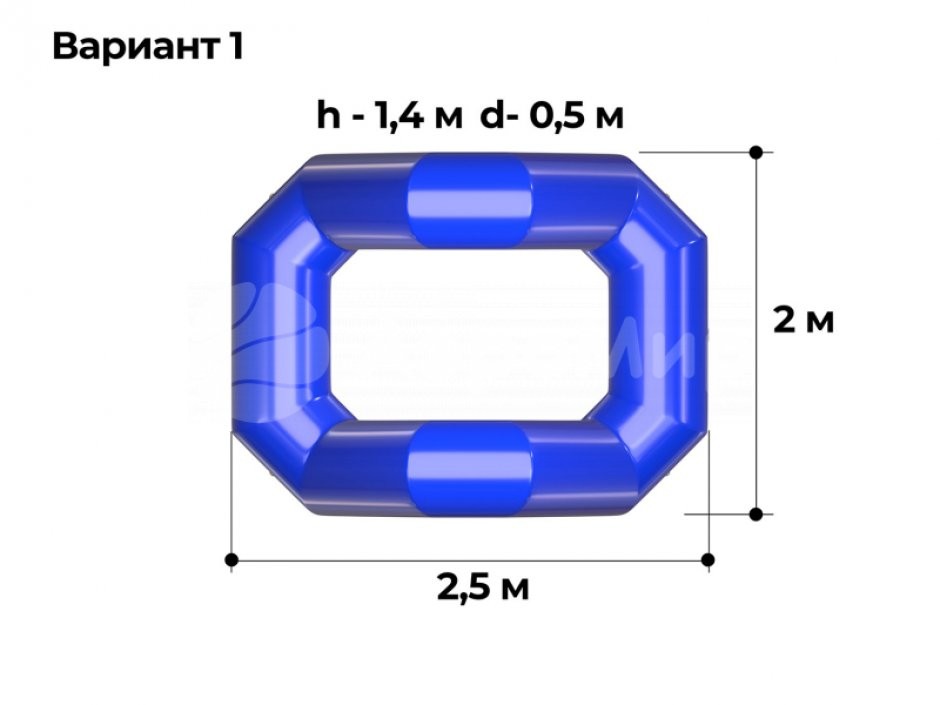 Надувная скамейка Колодец