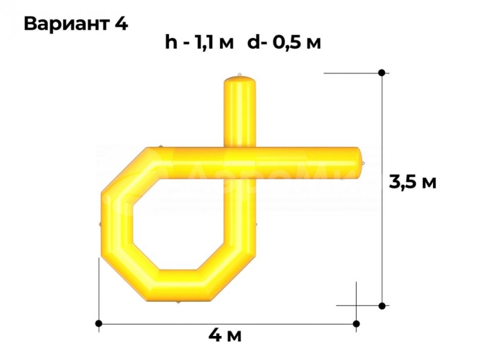 Надувная скамейка Петля