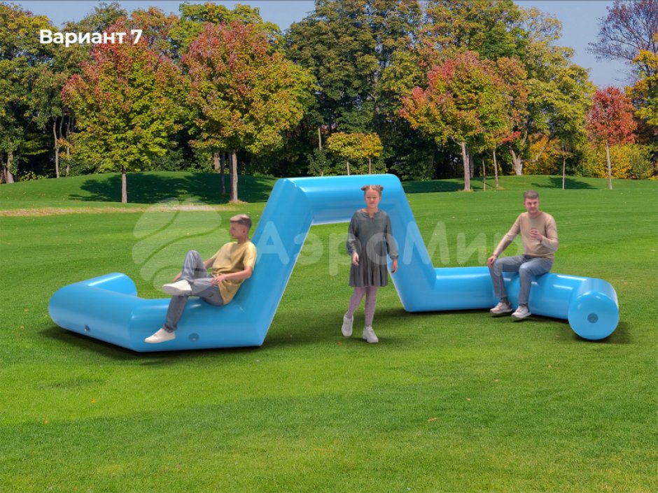 Надувная скамейка Трапеция