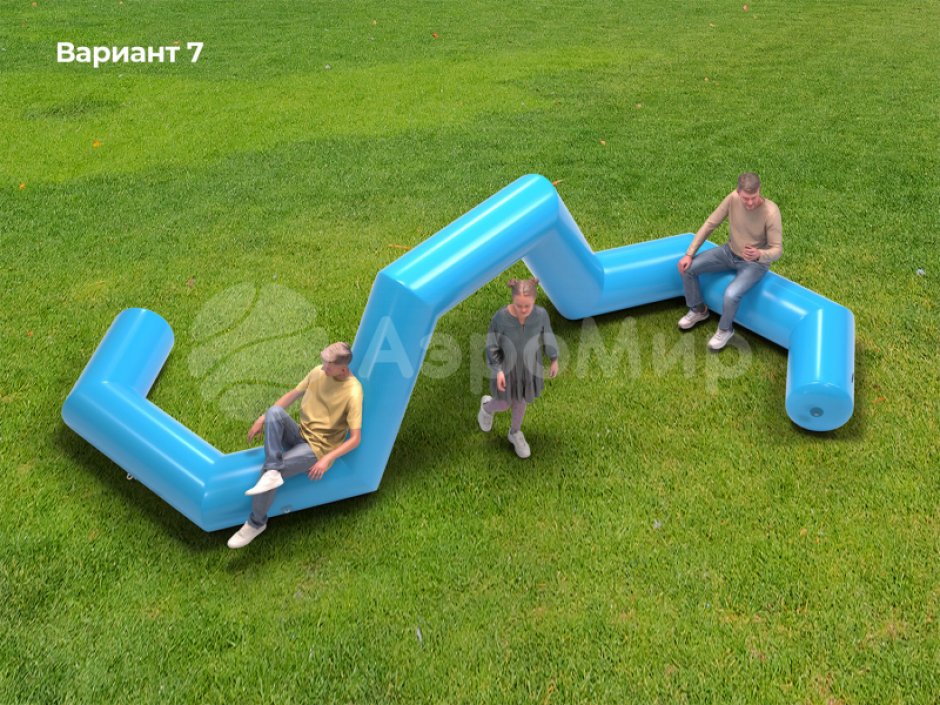 Надувная скамейка Трапеция