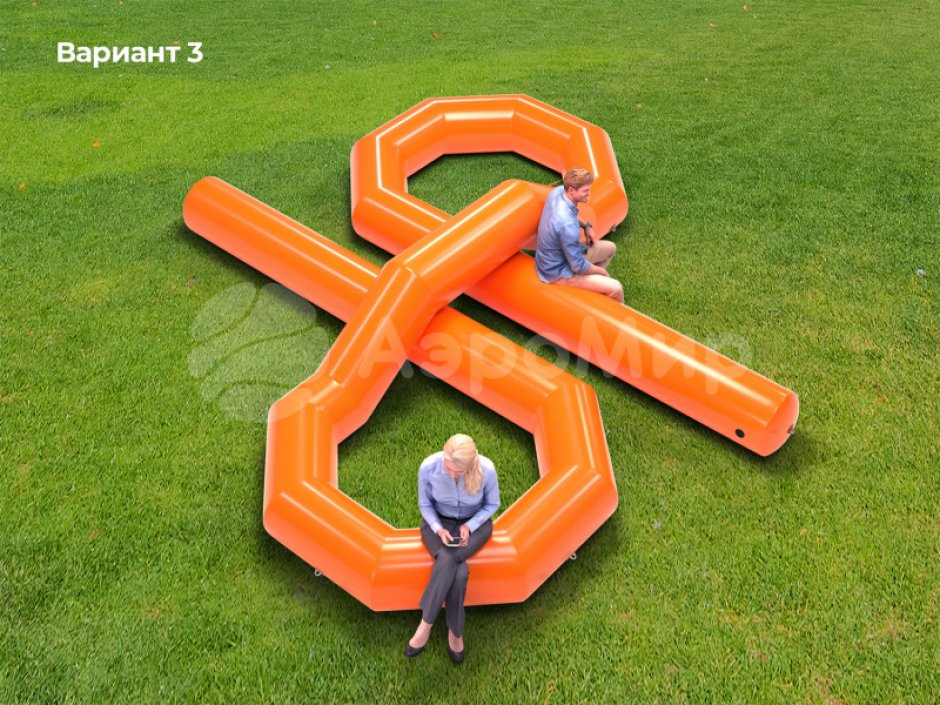 Надувная скамейка Узел