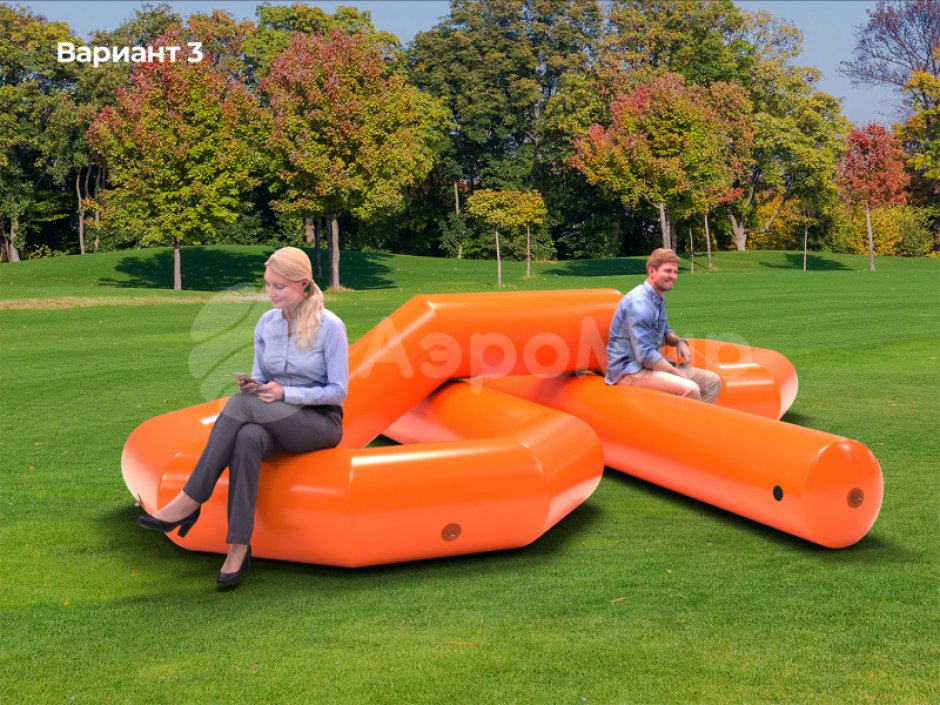 Надувная скамейка Узел